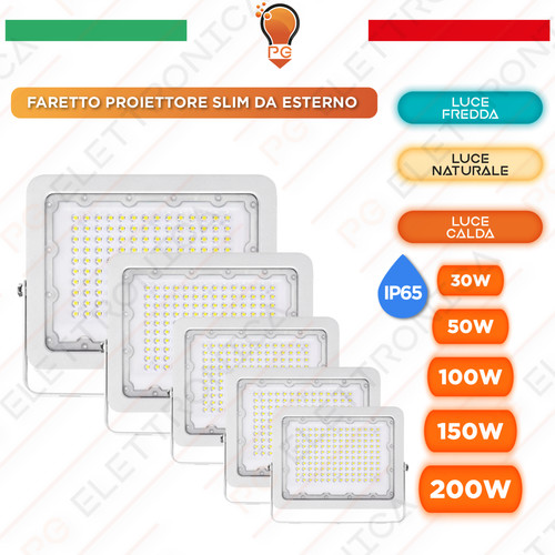 Faro led esterno faretto - led,