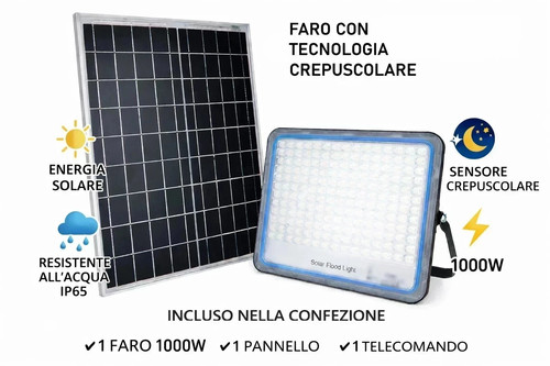 Faro solare 500w led - faro,