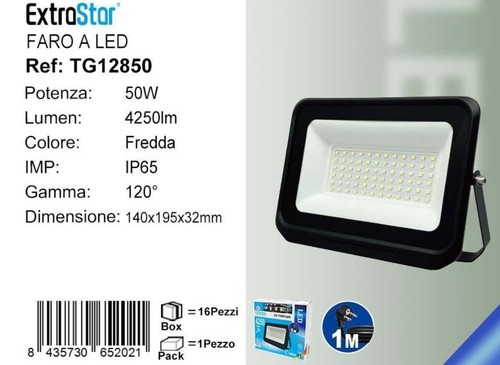 Faro led esterno 50w - esterno, slim